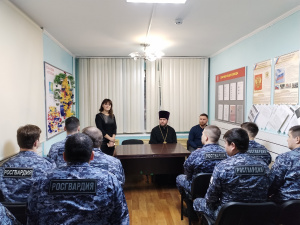 В рамках профилактики правонарушений, связанных с незаконным употреблением наркотических и психотропных веществ, для личного состава Росгвардии состоялась тематическая беседа