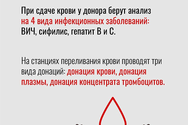 Люди, сдающие кровь, живут в среднем на 5 лет дольше