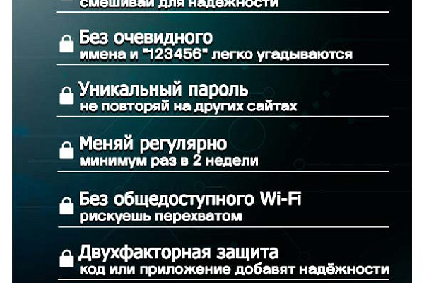 Будьте внимательны, создавайте безопасные пароли!