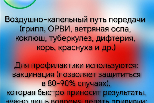Инфекции могут передаваться различными путями, узнать об основных способах передачи и наиболее эффективных методах профилактики можно в наших карточках