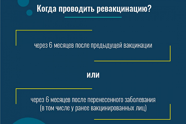 Памятка для пациента о проведении ревакцинации